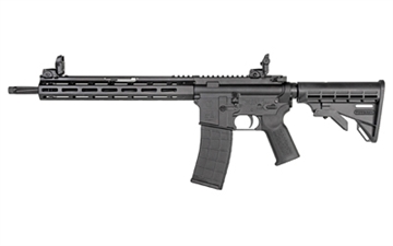 Picture of Tippmann Arms Company M4-22 RCR, Semi-automatic Rifle, AR, 22 LR, 16" Magna-Lite Barrel, Threaded 1/2x28, Matte Finish, Black, 12" Free Float M-LOK Handguard, Ambidextrous Charging Handle, Front/Rear Flip Sights, M4 Collapsible Stock, 25 Rounds, 1 Magazine A101242