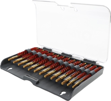 Picture of TIPTON 13-PIECE NYLON RIFLE BORE BRUSH SET W/STORAGE CASE 1262046 198700056134
