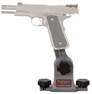 Picture of Tipton 1911 Mag Well Vise Block Gun Vise Handgun Firearm Gray/Red Polymer 558080