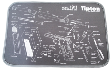 Picture of Tipton Maintenance Mat Black/Gray Neoprene Top w/Rubber Back 11"x17" 1911 Parts Diagram 558680