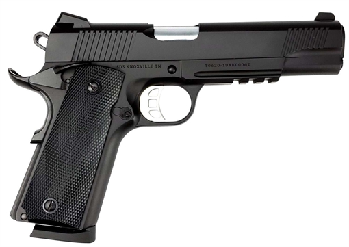 Picture of Tisas 1911 Duty B45R Handgun .45 ACP 8rd Magazine 5" Barrel Black Cerakote w/Rail 10100529