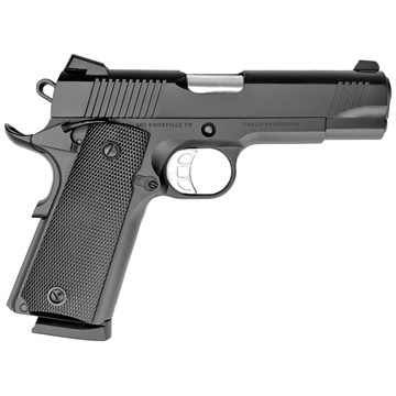 Picture of Tisas USA 1911 Carry, B45, Single Action Only, Semi-automatic, Metal Frame Pistol, Commander, 45 ACP, 4.25" Barrel, Cerakote Finish, Black, Rubber Grips, Novak Style 3-Dot Sights, 8 Rounds, 2 Magazines 10100119