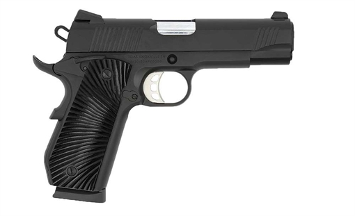 Picture of TISAS 1911 CARRY B45B HGA 45 AUTO 4.25IN BBL FS CERAKOTE BLACK G10 GRIPS FRNT SER 7RD MAG ENH SDSG1911CARRYB45B