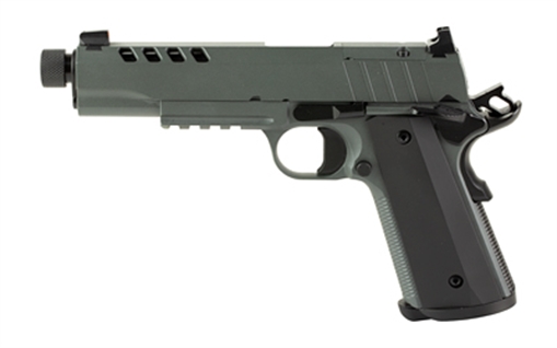 Picture of 1911 Night Stalker SF 10 Handgun 10mm 8rd Magazine 5" Threaded Barrel Cerakote Grey with Black Grips 10100558