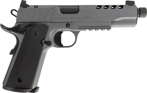 Picture of Tisas 1911 Night Stalker SF Handgun 9mm Luger 9rd Magazine(2) 5" Threaded Barrel Grey Cerakote Finish 10100557