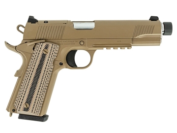 Picture of TISAS 1911 RAIDER HGA 45 AUTO 5IN THREADED BBL FS CERAKOTE FDE G10 GRIPS RAIL 8RD MAG ENH 810162050056