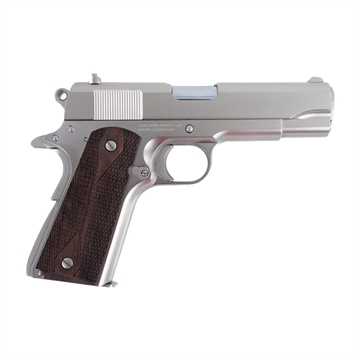 Picture of Tisas 1911 Tank Commander Handgun 9mm Luger 9rd Magazines (2) 4.25" Barrel Nickel 10100117