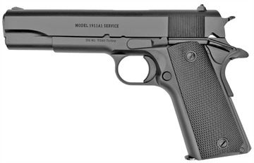 Picture of Tisas 1911 A1 Service 45 Handgun .45 ACP 8rd Magazine 5" Barrel Black Cerakote 10100518