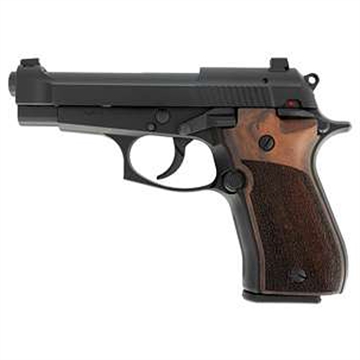 Picture of Tisas USA Fatih .380, Semi-automatic, Double Action/Single Action, Metal Frame Pistol, Sub-Compact, 380 ACP, 3.94" Barrel, Cerakote Finish, Black, Wood Grips, Dovetail Sight, 13 Rounds, 2 Magazines 11000103