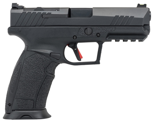 Picture of Tisas USA PX-9 Gen 3 Duty, Striker Fired, Semi-automatic, Polymer Frame Pistol, Compact, 9MM, 4.11" Barrel, Tenifer Finish, Black, Trigger Safety, Fiber Optic Front Sight, Optic Ready, 10 Rounds, 2 Magazines, Interchangeable Back Straps and Side Panels, Right Hand 15000101