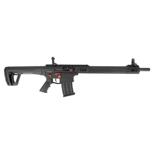 Picture of Tokarev Shotguns TT-12, Semi-automatic Shotgun, AR, 12 Gauge, 3" Chamber, 18.5" Barrel, Black with Red, 3 Choke Tubes, Front/Rear Flip Sights, 5 Rounds 21000419