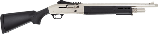 Picture of Tokarev USA T300M A1 Kit 12 Gauge Semi-Auto 3" 5+1 18.50" Electroless Nickel Ventilated Heat Shield Barrel, Electroless Nickel Receiver w/Picatinny Rail, Fixed Black Polymer Stock 21000423