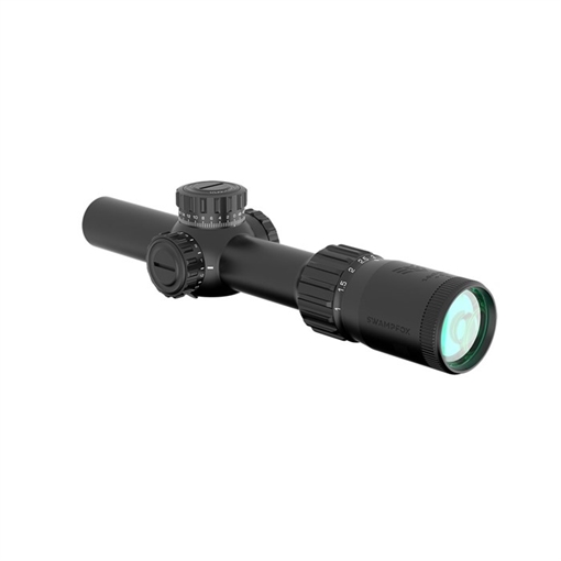 Picture of Swampfox Optics THK14241GB Tomahawk II Black 1-4x24mm 30mm Tube BDC Green Reticle THK14241GB THK14241-GB