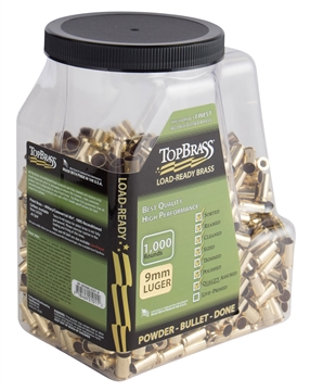 Picture of Top Brass Premium Reconditioned Unprimed Cases 9mmLuger Handgun Brass 1000/Jug 6B9MMLUGXYMJ