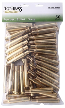 Picture of Top Brass Unprimed Remanufactured Rifle Brass .50 BMG 50/ct 3B050BMGMY-50