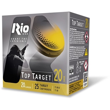 Picture of Rio Outdoors Corp. TOP TARGET 20 GA 2-3/4'' 7/8OZ #9 SHOT 1185 FPS 25/BOX TT20L9