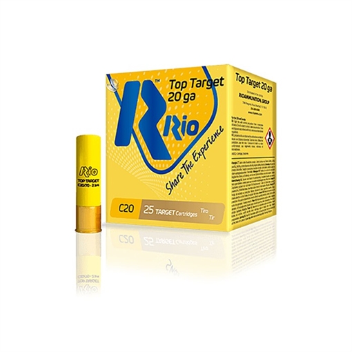 Picture of Rio Outdoors Corp. TOP TARGET EVO GAUGE 20 GAUGE 2-3/4'' 7/8OZ #8 SHOT 25/BOX TT208