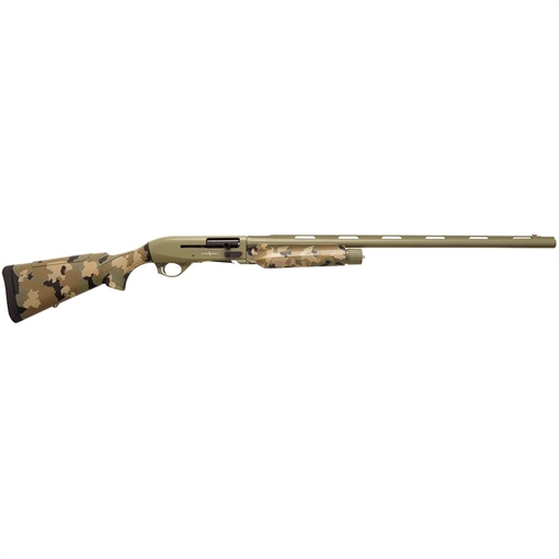 Picture of Silver Eagle Arms Alpha 2 12 Gauge 3" 4+1 28" Green Cerakote Chrome Lined Vent Rib Barrel & Steel Receiver, Old School Camo Synthetic Fixed Stock A21228OS3