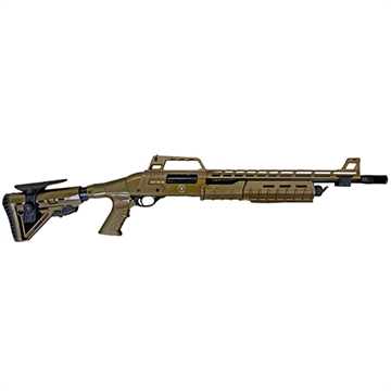 Picture of Silver Eagle Arms RZ17 12 Gauge Pump 4+1 18.50" Black Bronze Steel Barrel, Bronze Receiver, Bronze Synthetic Stock, Picatinny Rail Forend, Bronze Polymer Grip RZ17TACSB