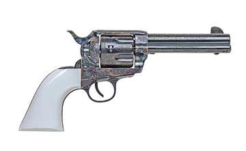 Picture of TRADITIONS 1873 BILL TILGHMAN FRONTIER HGR 45 LC 4.75 IN BBL CCH WHITE GRIP SAT73-110BTM SAT73-113BTM