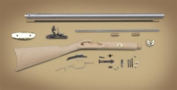 Picture of TRADITIONS FRONTIER FLINTLOCK RIFLE KIT RBP 50 CAL 28 IN WHITE BBL RAW WOOD ( 5 PER CASE ) KRC52508