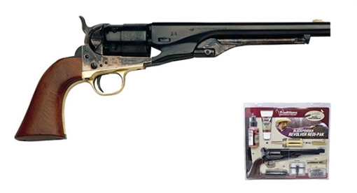 Picture of TRADITIONS 1860 ARMY REDI-PAK .44 CAL 8IN BARREL BLUED WALNUT / STEEL FRS18602