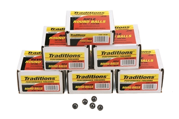 Picture of TRADITIONS MUZZLELOADING REVOLVER LEAD ROUND BALL 44 CAL 451 DIA 100/PK ( 6 PER CASE ) A1647