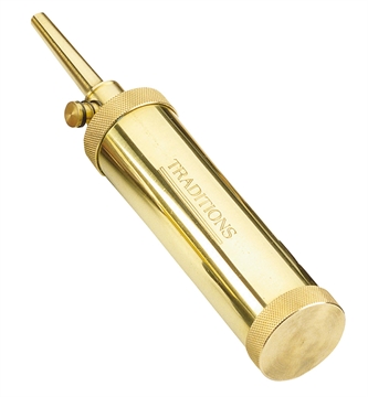 Picture of Traditions Muzzleloader Deluxe Tubular Brass Flask with Valve - 2 oz A1201