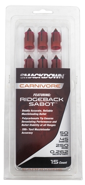 Picture of TRADITIONS SMACKDOWN CARNIVORE BULLETS 50 CAL 250 GR POLY TIP 15/PK ( 6 PER CASE ) A2007