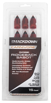 Picture of TRADITIONS SMACKDOWN CARNIVORE BULLETS 50 CAL 305 GR POLY TIP 15/PK ( 6 PER CASE ) A2011