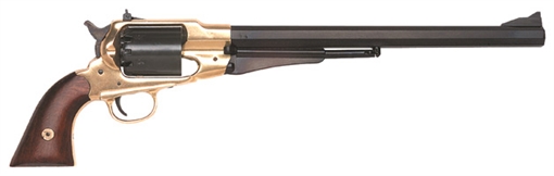 Picture of Traditions 1858 Bison Break Open 44 Cal #11 Percussion 12" 6 Shot Brass Frame Blued Barrel & Cylinder Walnut Grip FR185812