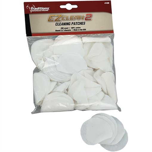 Picture of TRADITIONS MUZZLELOADING CLEANING PATCHES 45-54 CAL 2 IN ROUND 200/PK ( 6 PER CASE ) A1436