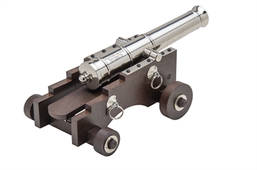 Picture of Traditions Old Ironsides Mini Cannon 50 Cal 9" Nickel Barrel Hardwood Stock Breech Action CN8041