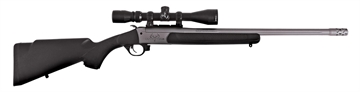Picture of Traditions Outfitter G3 Takedown 450 Bushmaster 1rd 22", Stainless Cerakote Barrel/Rec, Black Synthetic Stock, Muzzle Brake, 3-9x40mm BDC Scope CR9-451130T