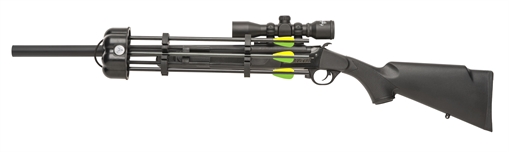 Picture of Traditions Crackshot XBR Package 22 Cal 1rd 16.50" 20" Blued Steel Barrel & Receiver, Black Synthetic Stock, 4x32 Scope, Three Firebolt Arrows CRX6220060