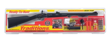 Picture of TRADITIONS REDI-PAK DEERHUNTER FLINTLOCK RBP 50 CAL 24 IN BLUED BBL BLK SYN W ACC`S ( 3 PER CASE ) RS3200850