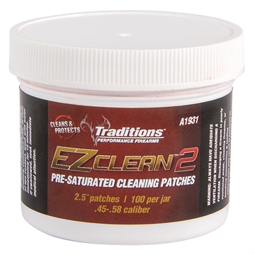 Picture of TRADITIONS MUZZLELOADING EZ CLEAN 2 PRE SATURATED CLEANING PATCHES 100/PK ( 6 PER CASE ) A1931