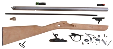 Picture of Traditions Deerhunter 50 Cal Percussion 24" Natural Stainless Octagon Barrel Unfinished Hardwood Stock Sidelock Action Lite Optic Sights KRC53008