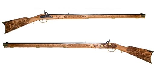 Picture of TRADITIONS KY RIFLE 50 CAL 33.5IN BARREL 250TH FOUNDING FATHER SIGNATURES DOI SIGNING SCENE 1 OF 250 R2020250 R2020250