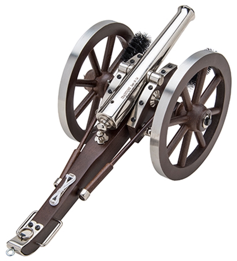 Picture of TRADITIONS MINI NAPOLEON III NICKEL CANNON 50 CAL 14.5 IN BBL 15 LBS ( STATE RESTRICIONS ) CN8021