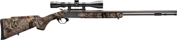 Picture of Traditions NitroFire w/Scope 50 Cal 209 Primer 26" Gray Cerakote Fluted & Tapered Barrel, Drilled & Tapped Receiver, Mossy Oak Break-Up Country Fixed Synthetic Stock, 3-9x40mm Duplex CR5841104416