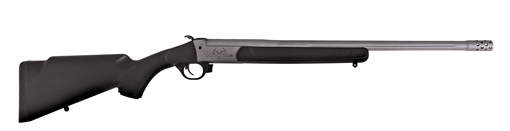 Picture of Traditions Outfitter G3 Full Size 45-70 Gov 1rd 22" Stainless Cerakote Fluted Threaded Barrel, Drilled & Tapped Steel Receiver, Fixed Black Synthetic Stock, Right Hand CR471130T