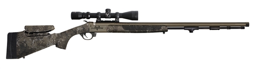 Picture of Traditions Pursuit XT Pro w/Optics 50 Cal 26" Tungsten Cerakote Fluted/Threaded w/VAPR Twist Barrel, Veil Alpine Synthetic Stock w/Adj Cheek Piece & LOP 3.5-10x44mm Duplex R53-746604534
