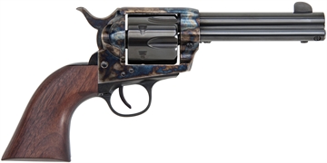 Picture of Traditions 1873 Trump-Fight 45 Long Colt 6 Shot 4.75" Blued "Trump" w/Engraved Barrel, "Fight" Engraved Cylinder, Color Case Hardened Steel Frame, Walnut w/Trump Design Grip, Exposed Hammer SAT73002FT
