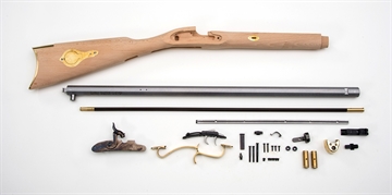 Picture of Traditions St. Louis Hawken Rifle Build-It-Yourself Kit Select Raw Hardwood .50 Cal 28" White Barrel KRC52408