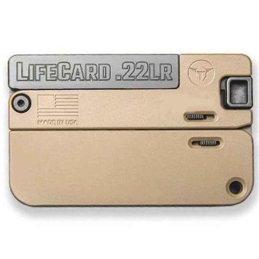 Picture of Trailblazer Firearms LC1 Lifecard Pistol - Magpul FDE | .22 LR | 2.5" Barrel | Single Shot | All Aluminum LC1-MFDE