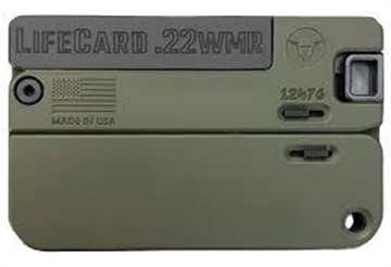 Picture of Trailblazer Firearms LifeCard .22 WMR Single Action Handgun Bazooka Green LC2-NBG