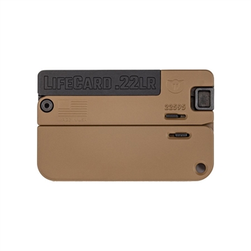 Picture of Trailblazer Firearms LIFECARD 22LR BLACK/BROWN LC1-BBN LC1BBN