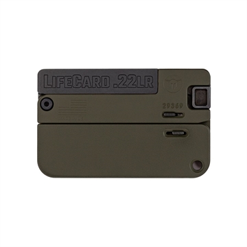 Picture of Trailblazer Firearms LIFECARD 22LR BLACK/OD GREEN LC1-ODG LC1ODG