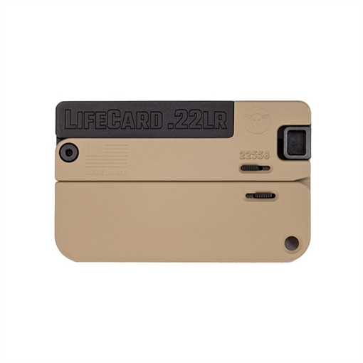 Picture of Trailblazer Firearms LIFECARD 22LR BLACK/TAN LC1-MT
